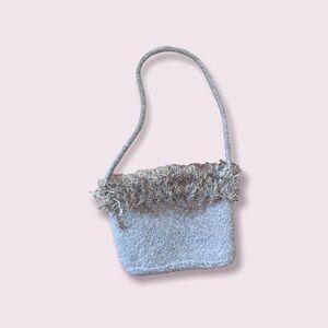 Vintage fairy-like knit and beaded purse